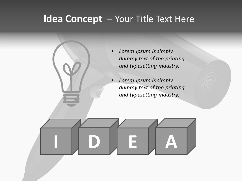 Salon Appliance Barber PowerPoint Template