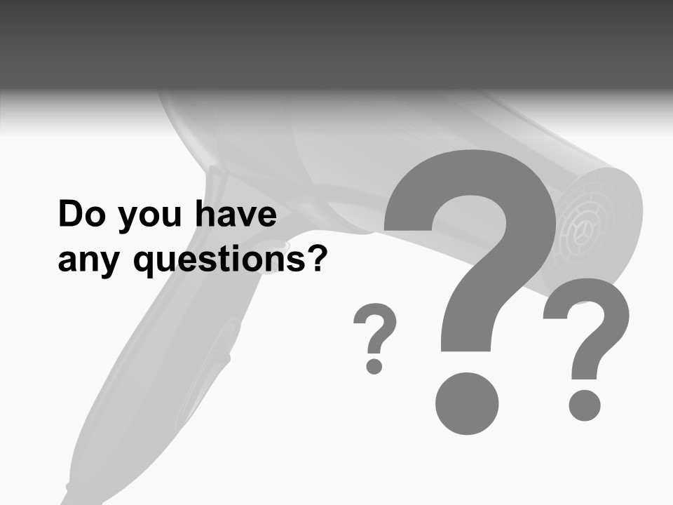 Salon Appliance Barber PowerPoint Template