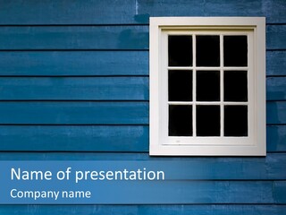 Traditional Exterior Wood PowerPoint Template