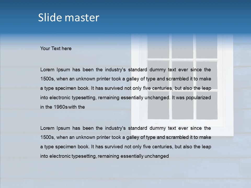 Traditional Exterior Wood PowerPoint Template