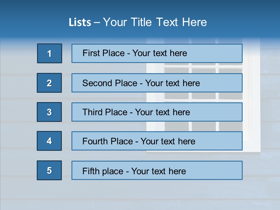 Traditional Exterior Wood PowerPoint Template