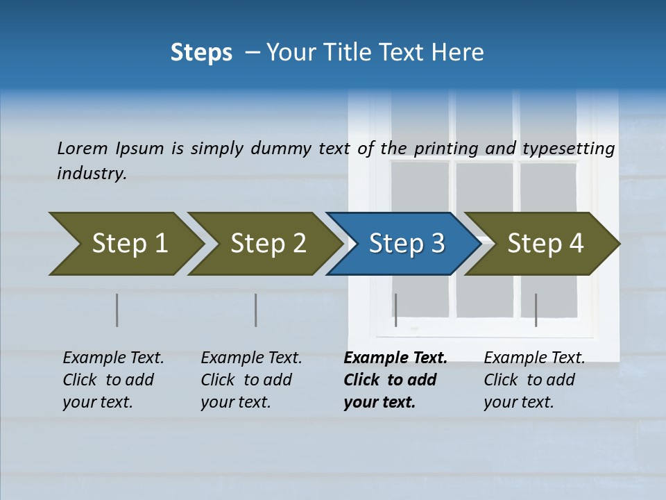 Traditional Exterior Wood PowerPoint Template