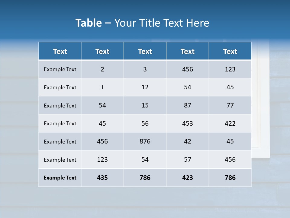 Traditional Exterior Wood PowerPoint Template