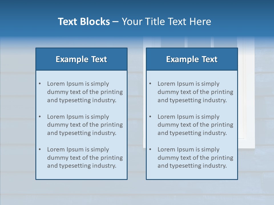 Traditional Exterior Wood PowerPoint Template