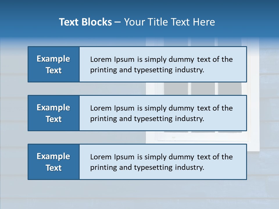 Traditional Exterior Wood PowerPoint Template
