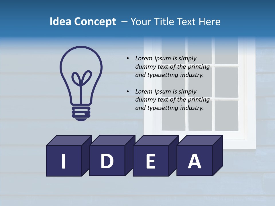Traditional Exterior Wood PowerPoint Template