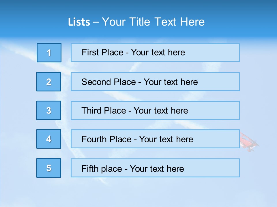 Formation Shape Flight PowerPoint Template