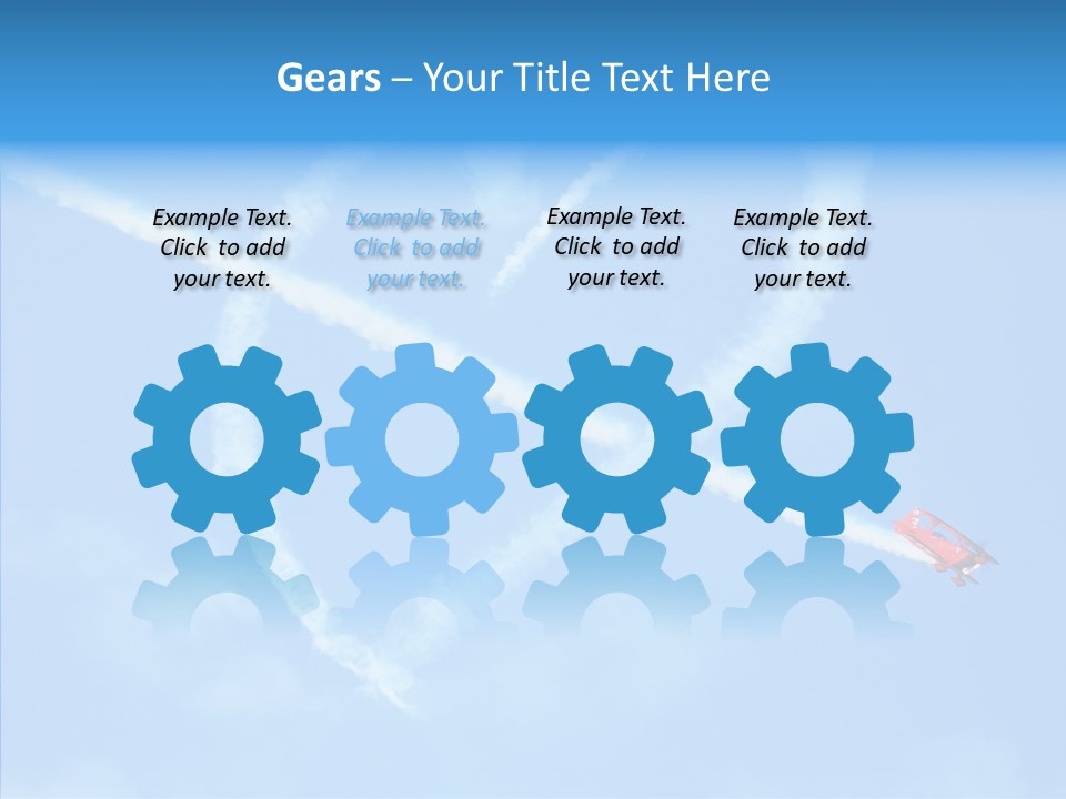 Formation Shape Flight PowerPoint Template