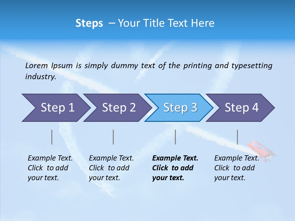 Formation Shape Flight PowerPoint Template