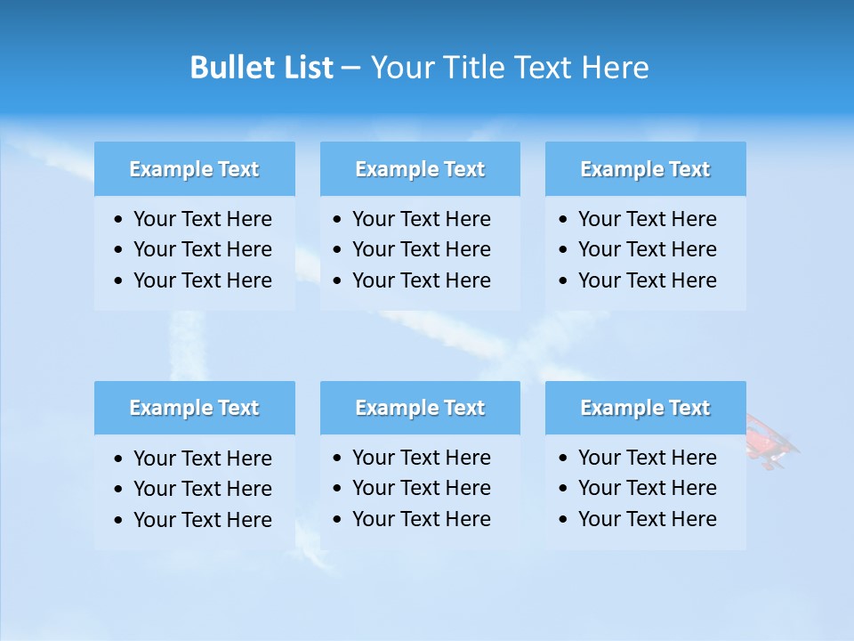 Formation Shape Flight PowerPoint Template