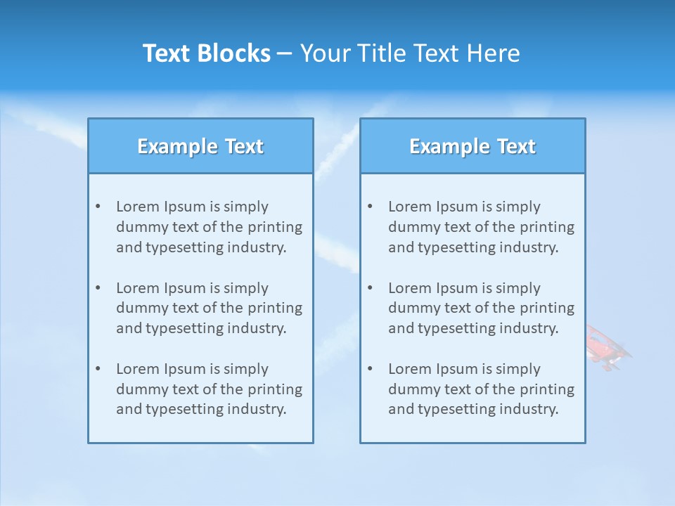 Formation Shape Flight PowerPoint Template