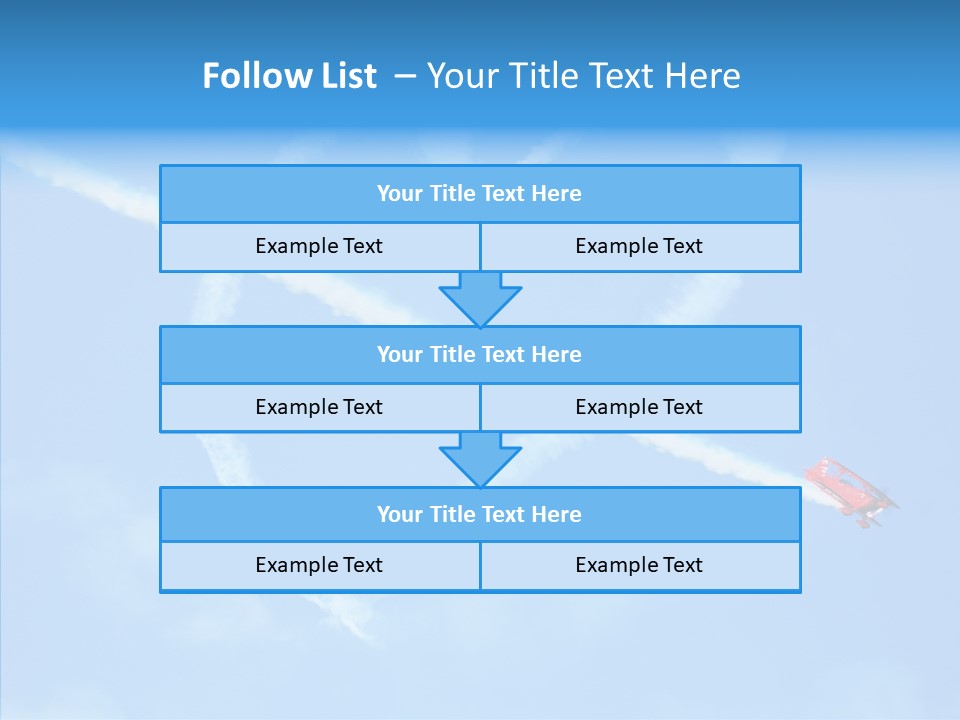 Formation Shape Flight PowerPoint Template