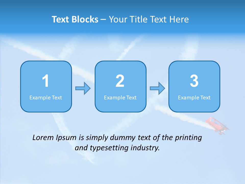 Formation Shape Flight PowerPoint Template