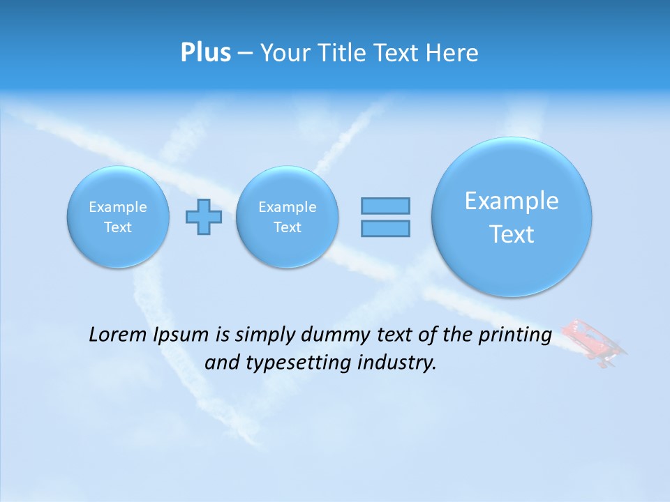 Formation Shape Flight PowerPoint Template
