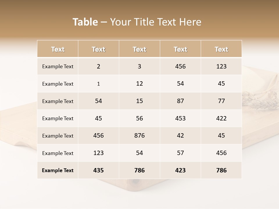 Wheat Flour Culinary PowerPoint Template