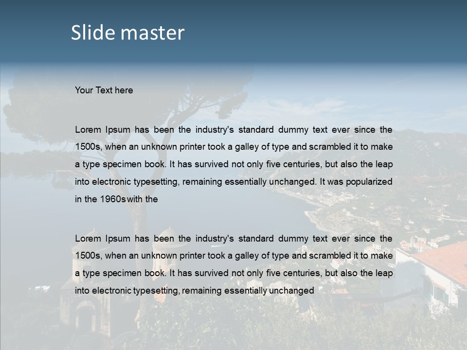 Coastal Yacht Sunshine PowerPoint Template