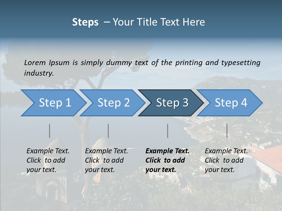 Coastal Yacht Sunshine PowerPoint Template
