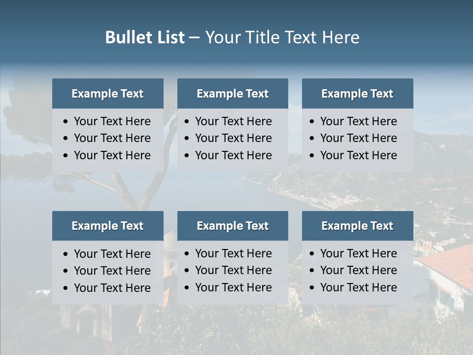 Coastal Yacht Sunshine PowerPoint Template