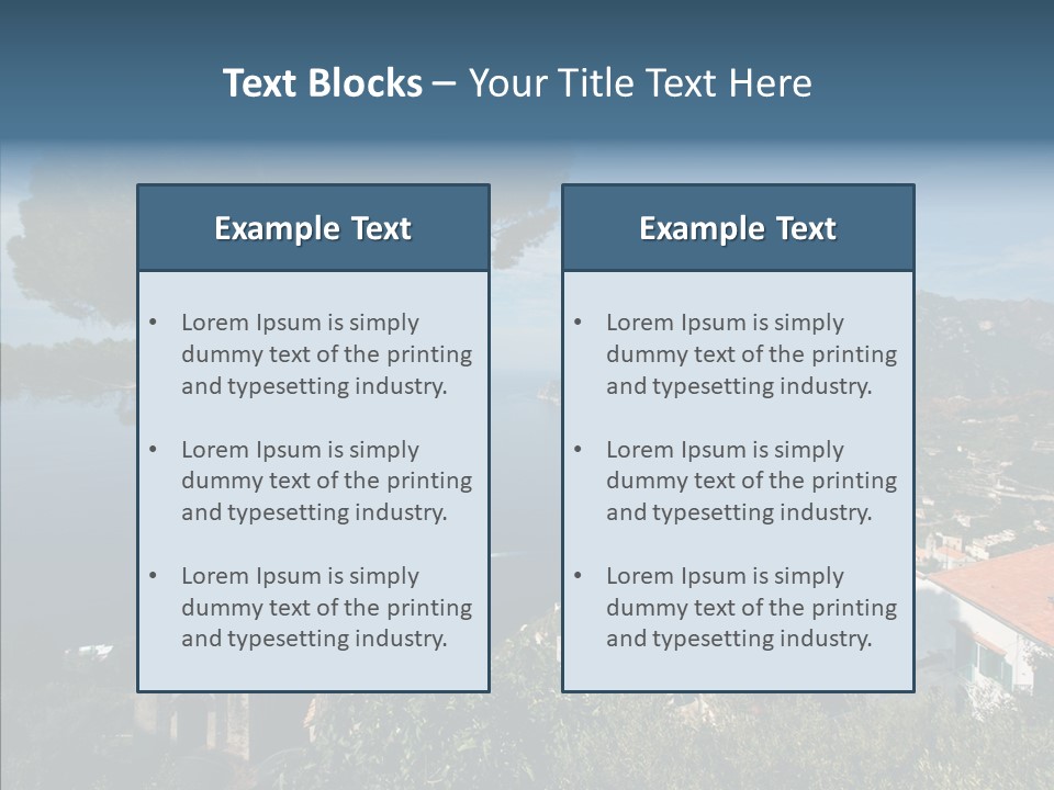 Coastal Yacht Sunshine PowerPoint Template
