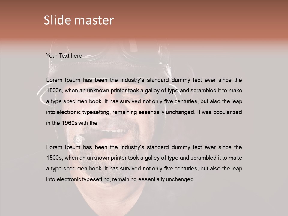 Human Macho Mature PowerPoint Template