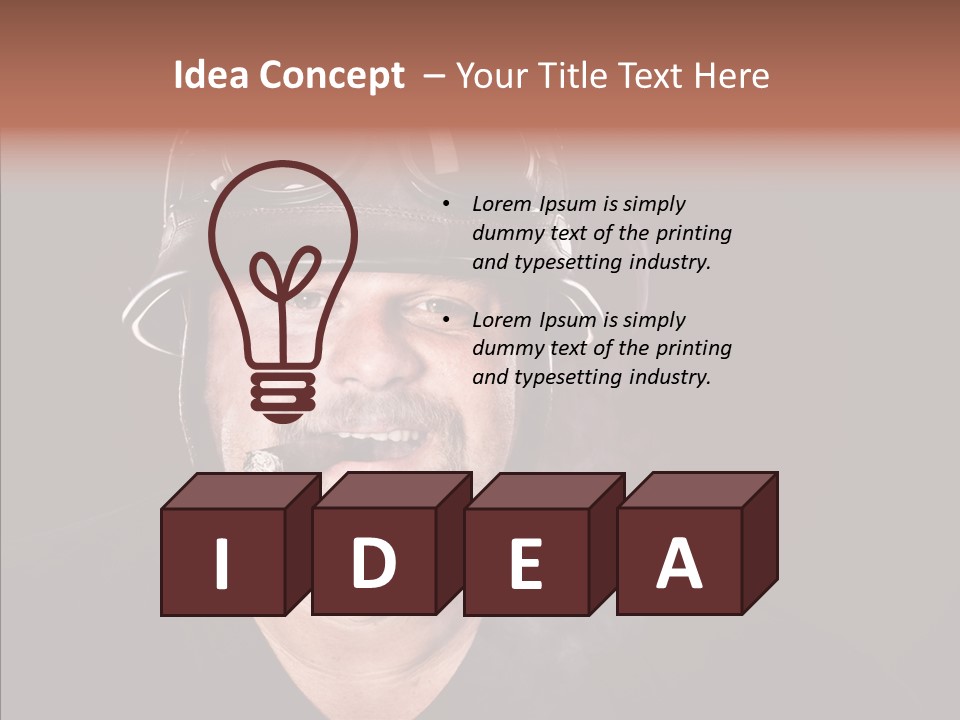 Human Macho Mature PowerPoint Template