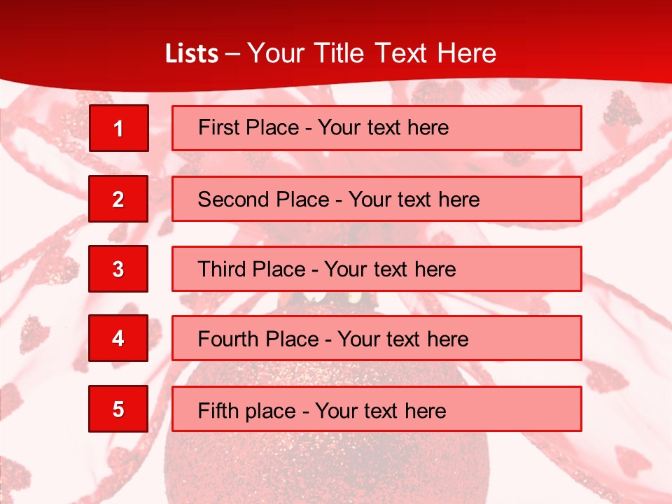 Holiday Isolated Hang PowerPoint Template
