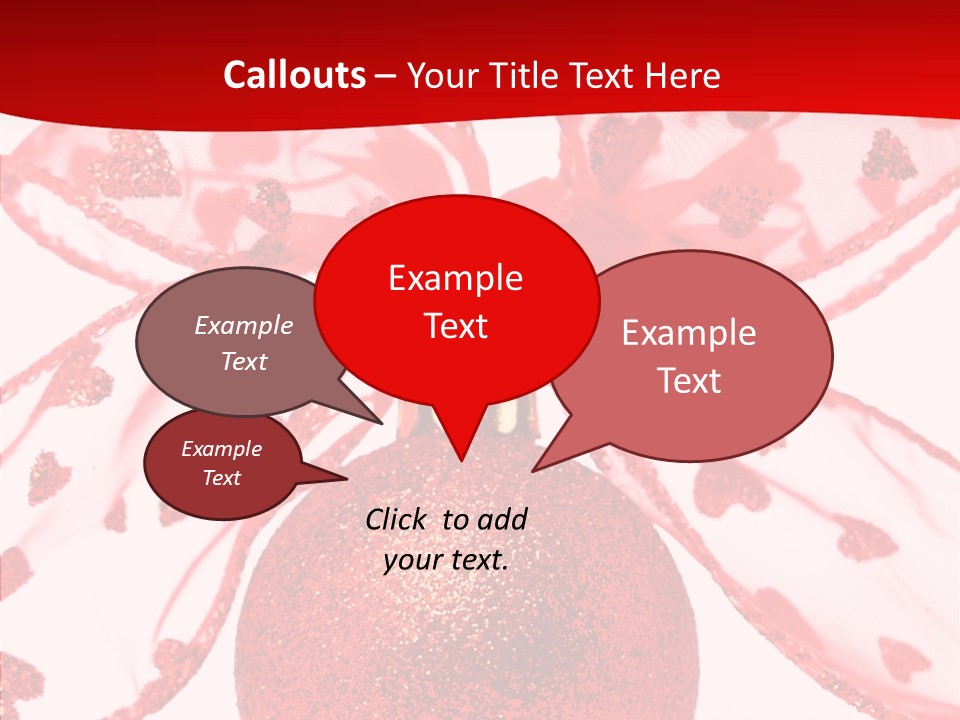 Holiday Isolated Hang PowerPoint Template