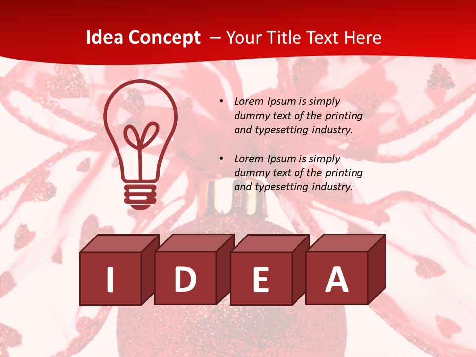 Holiday Isolated Hang PowerPoint Template