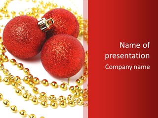 Celebration Glass Ball PowerPoint Template