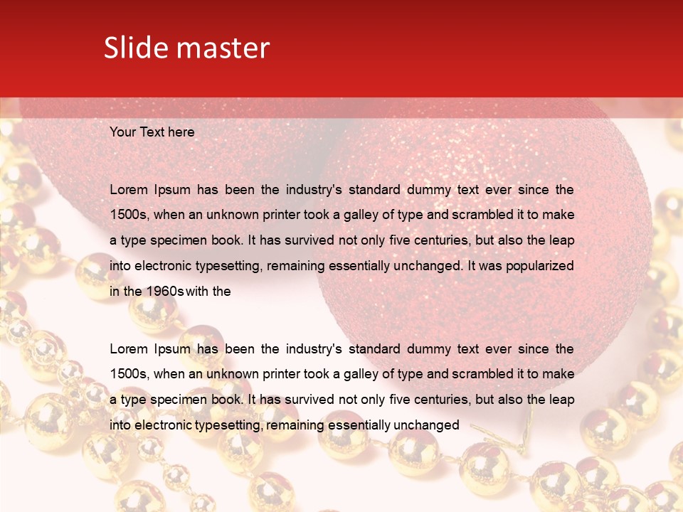 Celebration Glass Ball PowerPoint Template