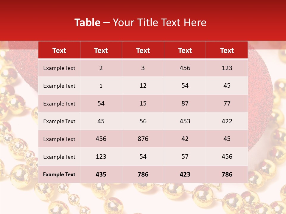 Celebration Glass Ball PowerPoint Template