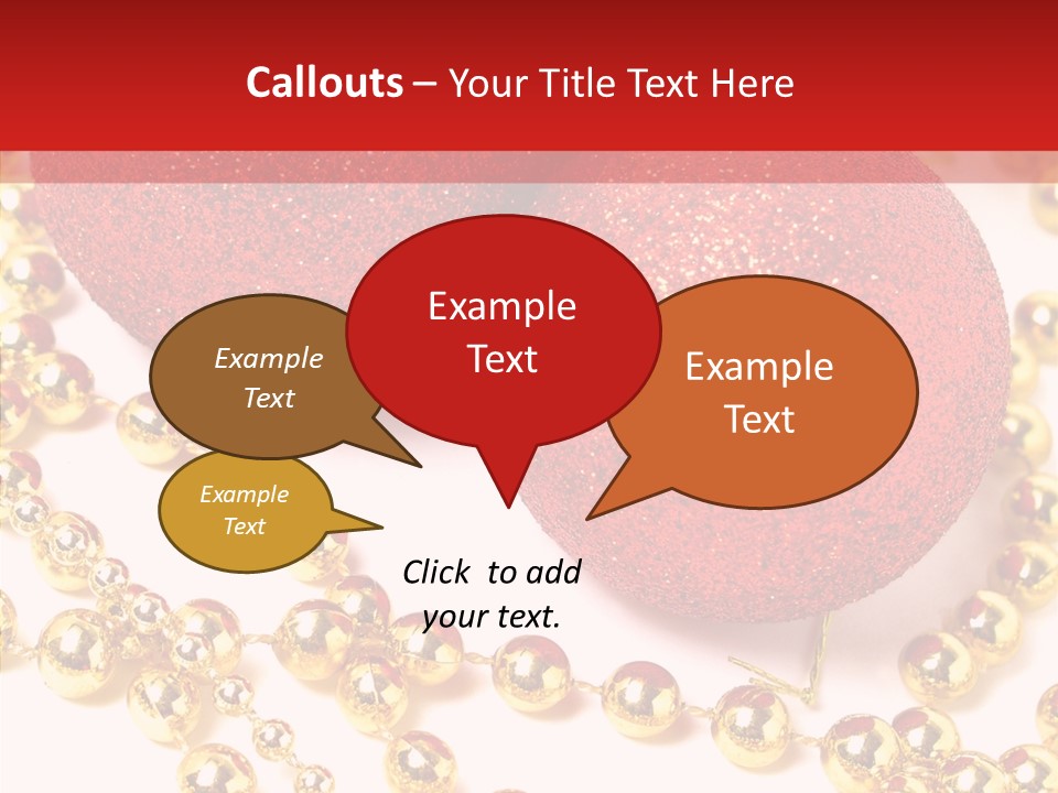 Celebration Glass Ball PowerPoint Template