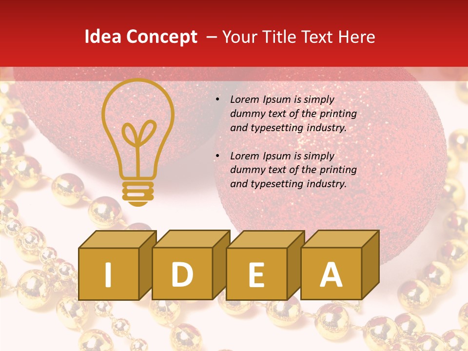 Celebration Glass Ball PowerPoint Template