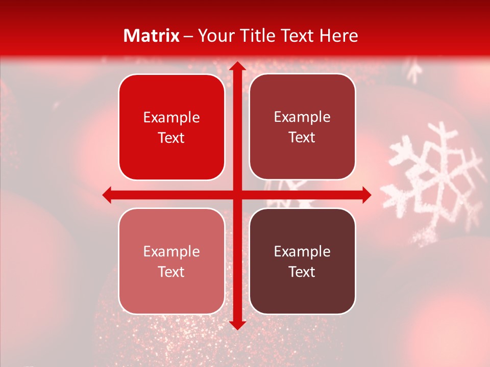 Ball Holiday Ornament PowerPoint Template