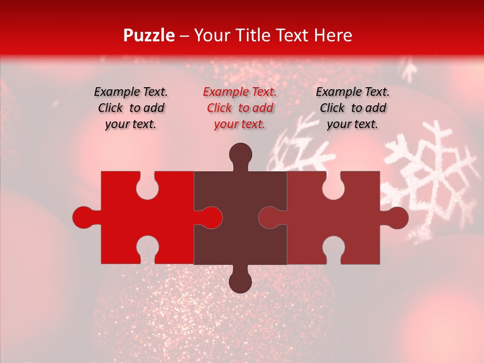 Ball Holiday Ornament PowerPoint Template