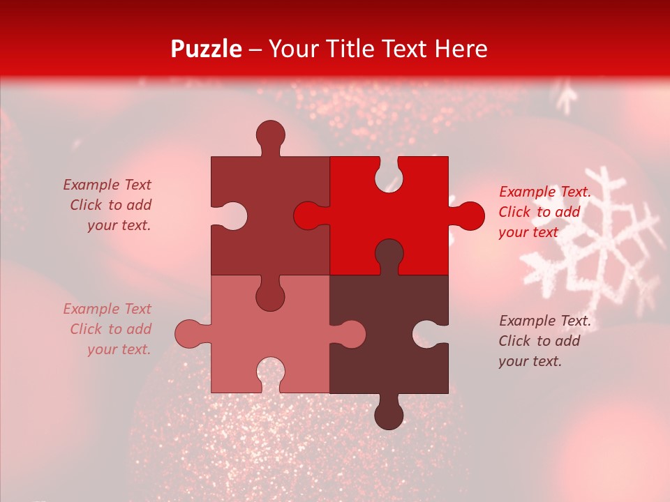 Ball Holiday Ornament PowerPoint Template