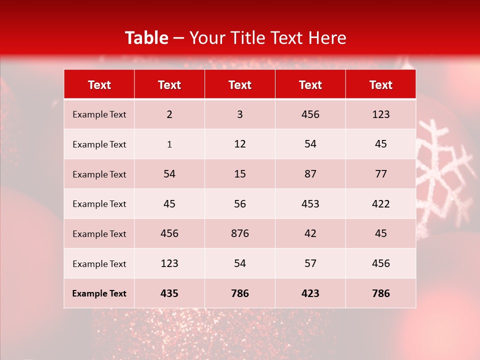 Ball Holiday Ornament PowerPoint Template