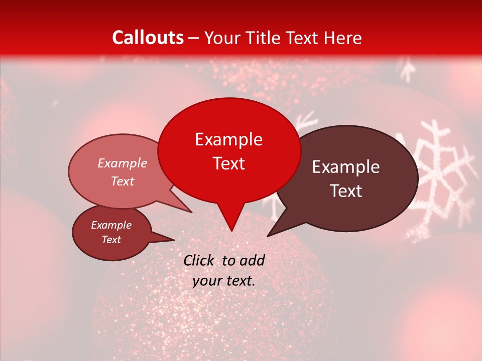 Ball Holiday Ornament PowerPoint Template