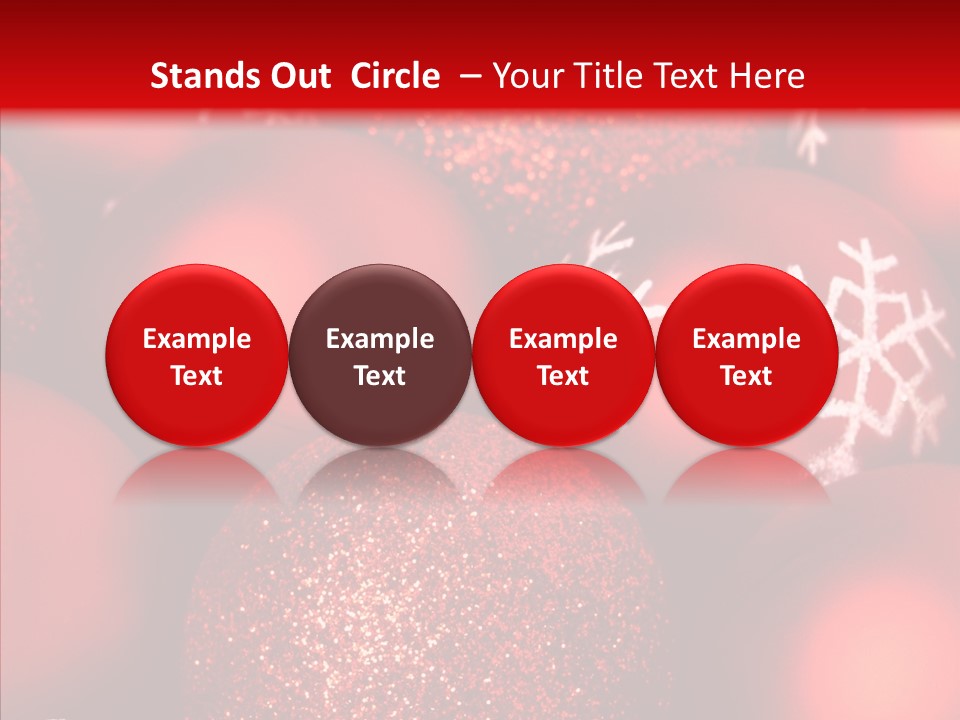 Ball Holiday Ornament PowerPoint Template