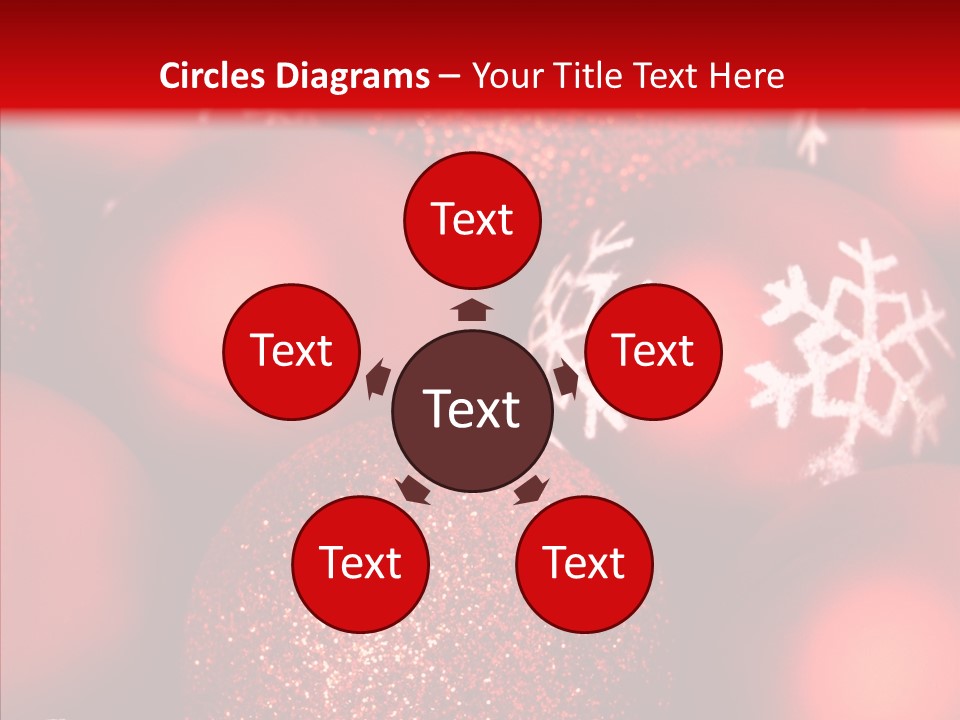 Ball Holiday Ornament PowerPoint Template