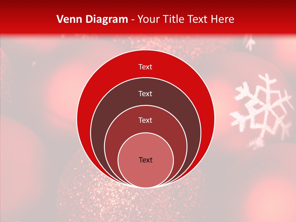 Ball Holiday Ornament PowerPoint Template