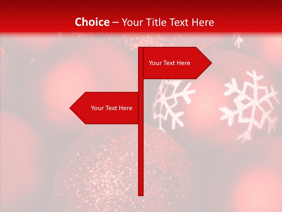 Ball Holiday Ornament PowerPoint Template