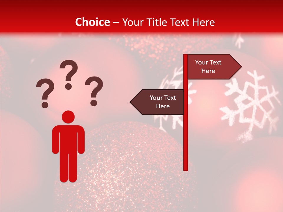 Ball Holiday Ornament PowerPoint Template