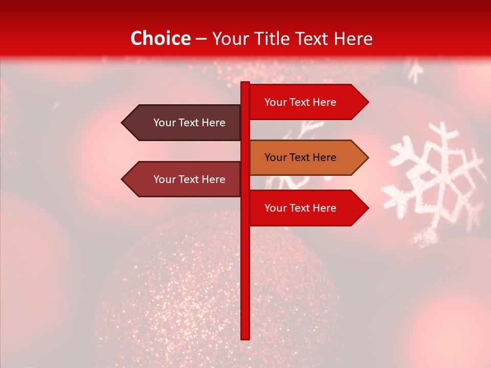 Ball Holiday Ornament PowerPoint Template