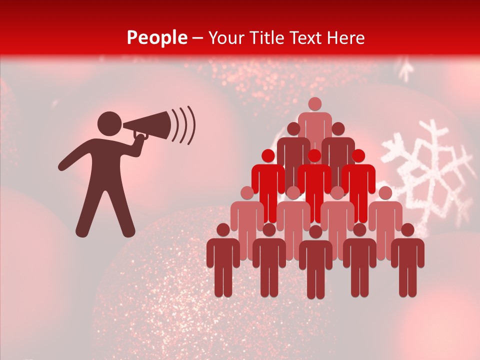 Ball Holiday Ornament PowerPoint Template