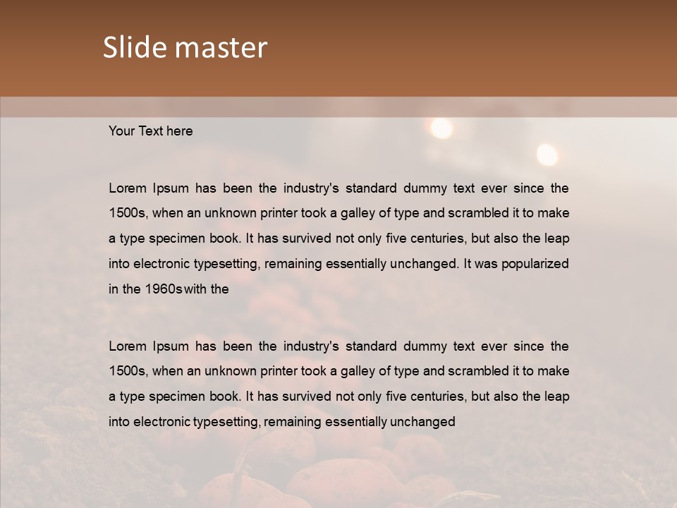 Potato Crops Dusty PowerPoint Template