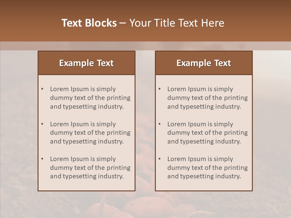 Potato Crops Dusty PowerPoint Template