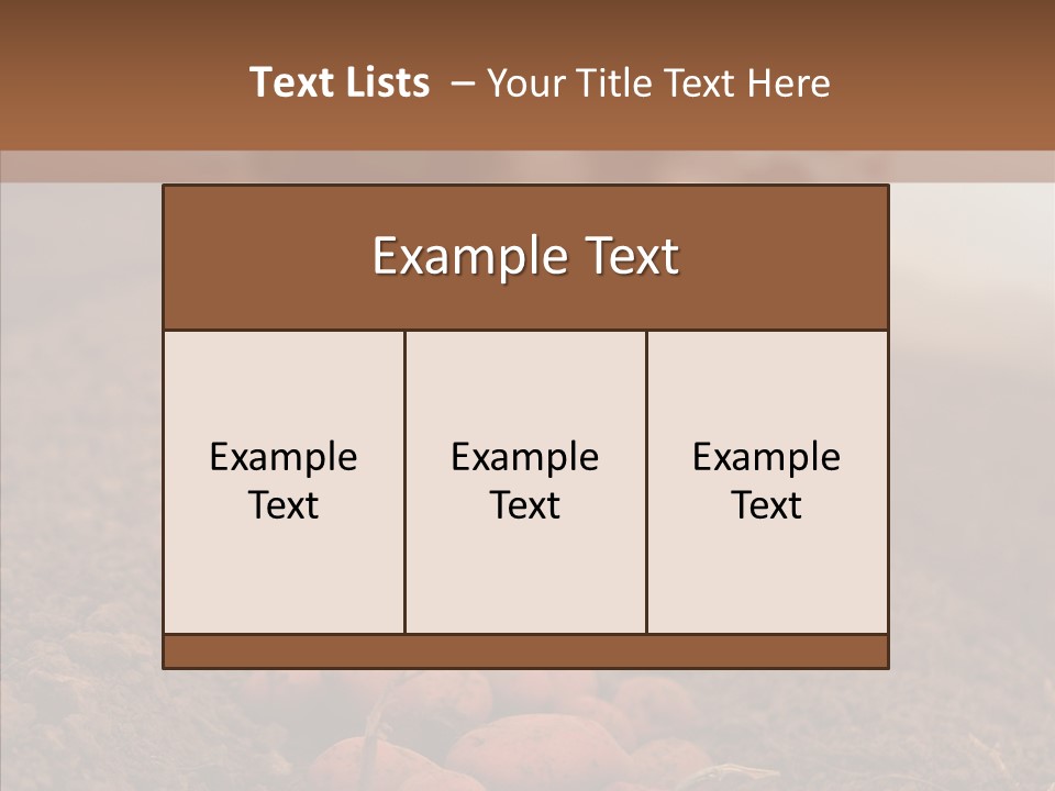 Potato Crops Dusty PowerPoint Template