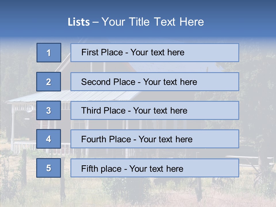 Dwelling Country Home PowerPoint Template