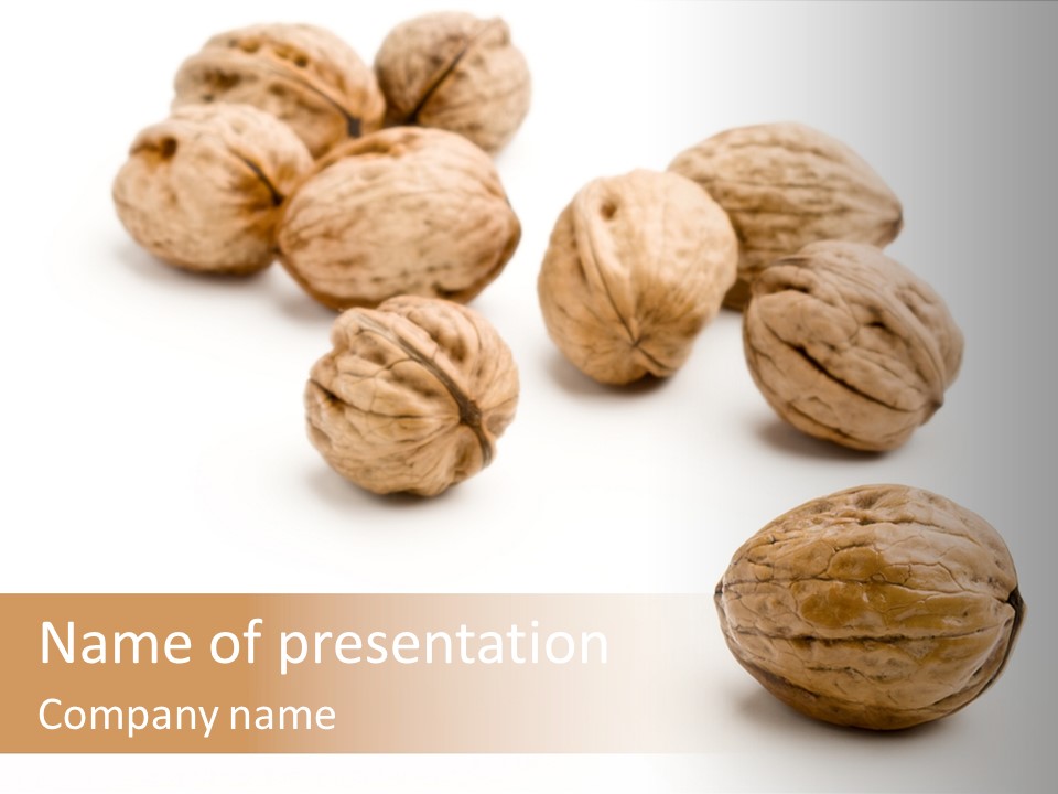 Ingredient Food White PowerPoint Template